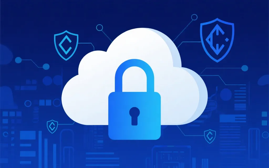 数据安全与隐私保护场景插画